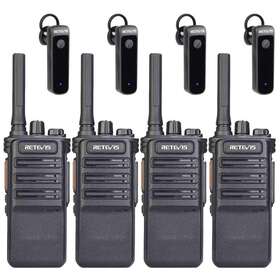 Rb89 Retevis 4pcs Gmrs Bluetooth Powerful Flashlight Led 5w For Hotel/factory