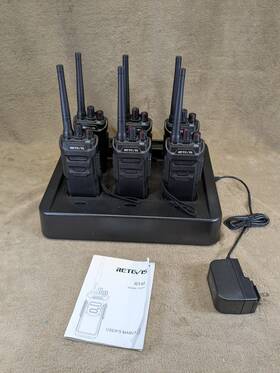Retevis Rt48h Rt48 Waterproof Walkie Talkies 6 Pack With Charger
