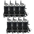 8xretevis Retevis Rt7 Uhf Fm Monitor Scan Radio Usb Earpiece 792855935612