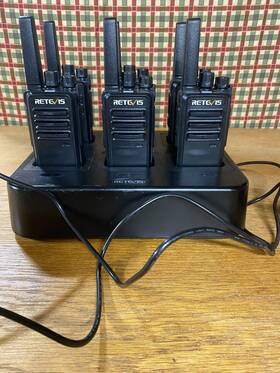 Rtc68 Retevis Lot Of 6 Model Two-way Uhf Mobile Radio Walkie-talkies Station