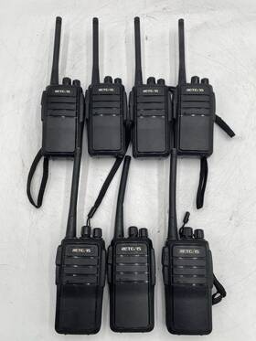 2aar8retevisrt21 Retevis Tr21 Lot Of 7 Two Way Radio Tested