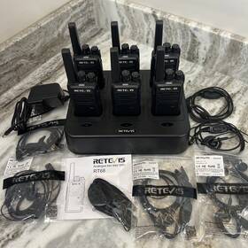 Rt68 Retrevis 313107274268 Retevis Walkie Talkies With Earpiece Portable Frs Two-way Radios Rechargea