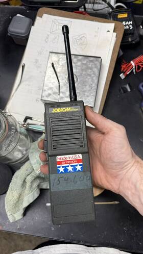 Aie9qzrt-45c Ritron Vintage Jobcom Portable Radio Walkie Talkie 2-way Handheld Works Video