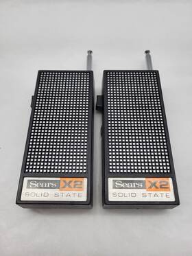 24251 Sears Vintage 1974 2 Channel Solid State Walkie Talkies Model 49 -untested