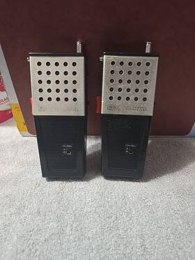 900.72072400 Sears Vintage 1960s Dual Channel Transceiver Radios. Both Turn Untested As-is