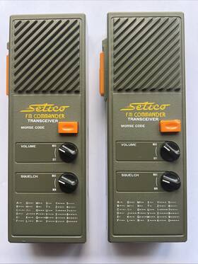 Wt307 Setico Rare 1970s Fm Commander Transceiver Morse Code Walkie Talkies Works