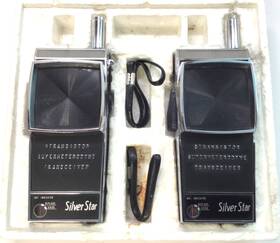We-910 Silver Star Vtg. #we-910 Stransistor Superheterodyne Transceiver - Walkie-talkie