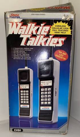 Al140 Sound Master Vtg 1990 Walkie Talkies Original Box Vintage