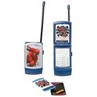 Spiderman Walkie Talkie Blue 300' Communicate Distance W/antenna New!!