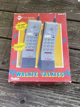 Sprint 048188107968 Vintage 1989 Us Playtime Walkie Talkies Model 1964 Tested Working