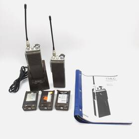 C734l Standard Uhf Fm Radio Transceiver Pair Fireman Prop - Partly Tested Read
