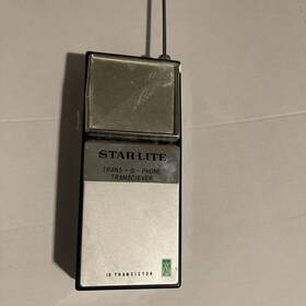 Te-253 Star-lite Vintage Walkie Talkie Trans-o-phone
