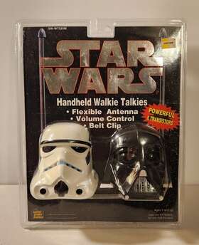 Sw-wt920m Star Wars 1994 Handheld Walkie-talkies Darth Vader And Stormtrooper Sealed