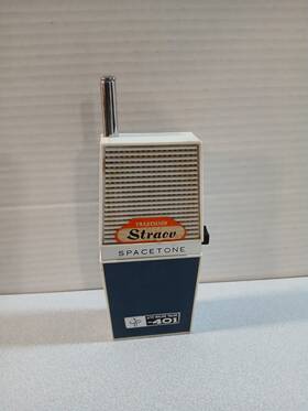 278035 Stracu Vtg Spacetone 4tr Walkie Talkie -401 Htf Working