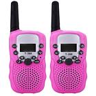 T388pink Walkie Talkies Kids Toy Way Radios Handheld Backlit 610895662841