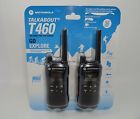T460 Motorola Talkabout Rechargeable Two-way Radio Pair Dark Blue Brand New 748091000690
