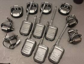 Tekk D-150 Digital Radios And Chargers Qty 6 4 No Batteries