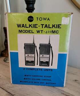 Wt-410mc Towa Wt410mc Vintage Transistor Walkie Talkie Model Japan In Box
