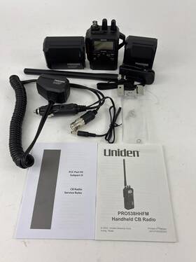 Pro538hhfm Uniden Dual Handheld/mobile Emergency Cb Radio