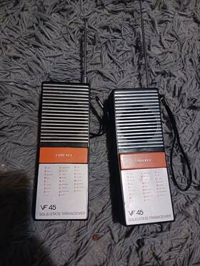 Vf45 Unsure Vintage Walkie Talkies Mortise Code Tested