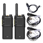 V77 Zastone Walkie Talkie Uhf Radio Pack With Earpiece 719034536538