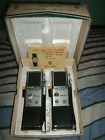 V9-wt Baylor Vintage Pair Walkie Talkies Two-way Transistorized Transceivers Cb Radio