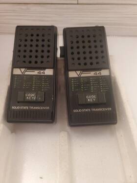 Vf44 Vanity Fair Walkie Talkie Set 1975 Solid State Morse Code