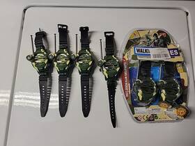 1228-7 Xianxin Lot Of 6 Walkie Talkies Watch Spy Camouflage Army Toys For Kids Age