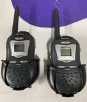 Pair Of Tested Working Cobra Microtalk Frs 105 Walkie Talkies With Belt Holsters. Fixed Price $9.95.
