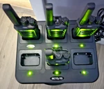 Lot Of 4 Retevis Two Way Radios Long Range Walkie Talkie RT68 With Charging Base. Fixed Price $95.00.