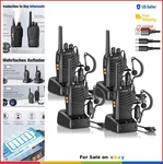 Walkie Talkies 4 Pack Two Way Radios Uhf 16 Channel 5 Mile Range 2W With. Fixed Price $65.99.