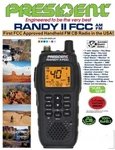 President Randy Ii Handheld Cb Radio Now With Fm Fcc Approved. Fixed Price $140.00.