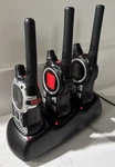 Motorola Triple Charging Station With 3 Walkies Included. Fixed Price $22.00.