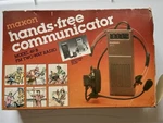 Vintage Maxon Hands Free Communicator Model 49-B Fm Two-way Radio Walkie Talkie. Fixed Price $12.99.