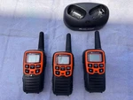 Midland T51R X-talker Walkie Talkie Two-way Radio Orange With Charger Lot Of 3. Fixed Price $25.00.