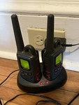 Set 2 Uniden Gmr Radios Walkie Talkies With Charging Base Way. Fixed Price $14.64.