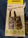 Aikmi Kids Walkie Talkie 22-CHANNEL 2-WAY Radio With 3-MILE Range Green Camo Nib. Fixed Price $25.82.
