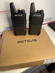 Retevis RT21 Portable Handheld Two-way Radios Set With Charger Black. Fixed Price $38.99.