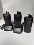 Lot Of 3X Kenwood TK-3402U-K Uhf Two-way Radios W/ Batteries. Fixed Price $199.00.