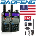 Usa (2 Sets) Baofeng UV-5R V2+ Dual-band Two-way Radio Walkie Talkie. Fixed Price $46.49.