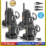 Long Range 100 Mile Walkie Talkie Two Way Radio Charge Headset Waterproof 4 Pack. Fixed Price $57.69.
