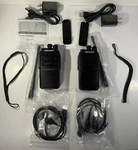 2 Tidradio TD-777 Two Way Radios With Chargers, Remote Mic/hedset New Open Box. Fixed Price $29.00.