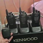 Kenwood Protalk Black Handheld Two-way Radios Lot W/ KSC-35 Chargers & Mic Read. Fixed Price $350.00.