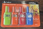 Cobra RX100-4 Kid-friendly Walkie Talkies 16-MILE 22 Channel Way Radio 4-PACK. Fixed Price $42.47.