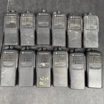 (10) Motorola HT750 4 Channel AAH25KDC9AA2AN Two-way Radios. Fixed Price $400.00.