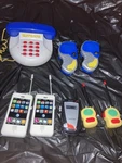 Read!! Walkie Talkie Lot Of 8 Telephone At&t Toy Cellphone Mini Blue. Fixed Price $34.99.