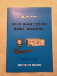 Midland Vhf/fm Model 13-509 220 Mobile Tranceiver Japan 1977. Fixed Price $29.99.