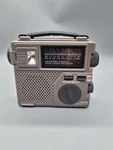 Grundig FR-200 World Band Radio Am Fm SW1 SW2 Hand Crank Battery Power Receiver. Fixed Price $19.75.
