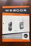 Webcor Manual Transceiver TU-3 Micro 350. Fixed Price $7.00.