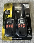 Cobra Micro-talk 35 Mile Two Way Radio 2PK Black (CXY805). Fixed Price $49.99.